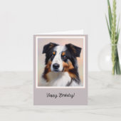 Australian Shepherd Kopf -  カード (正面)