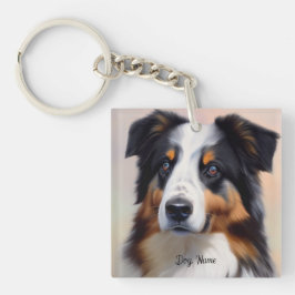 Australian Shepherd Kopf -  キーホルダー