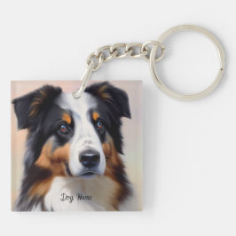 Australian Shepherd Kopf -  キーホルダー