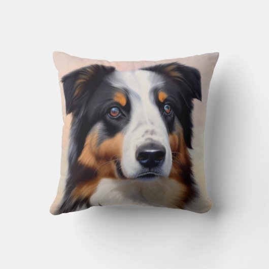 Australian Shepherd Kopf -  クッション (裏面)