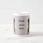 Australian Shepherd Kopf -  ボーンチャイナマグカップ (正面)