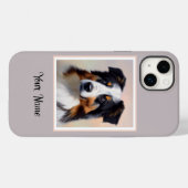 Australian Shepherd Kopf -  Case-Mate iPhoneケース (裏面 (横))