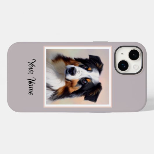 Australian Shepherd Kopf - Case-Mate iPhoneケース (裏面 (横))
