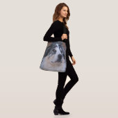 Australian Shepherd Mixクローズアップ写真 クロスボディバッグ (モデル)