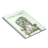 Australian Shepherd on Chairノートブック ノートブック (右側)