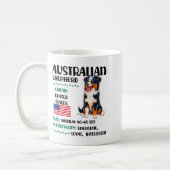 Australian Shepherd Origin Funny Aussie Dog Lover  コーヒーマグカップ (左)