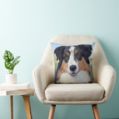 Australian Shepherd Portrait  -  クッション (椅子)