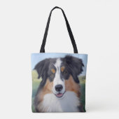 Australian Shepherd Portrait  -  トートバッグ (裏面)