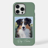 Australian Shepherd Portrait  -  iPhoneケース (裏面)