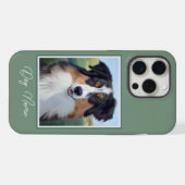 Australian Shepherd Portrait  -  iPhoneケース (裏面横)