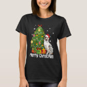 Australian Shepherd Santa Christmas Tree Lights Xm Tシャツ (正面)