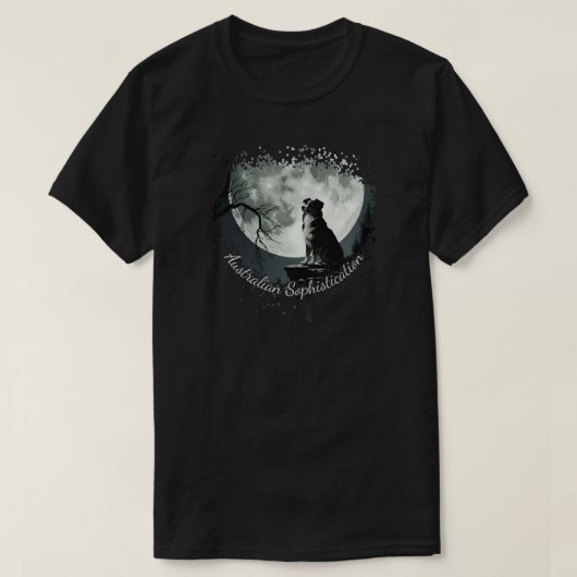 Australian Shepherd Sophistication Tシャツ (デザイン正面)