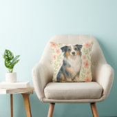Australian Shepherd Throw Pillow Gift for Dog Love クッション (椅子)