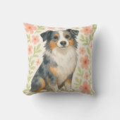 Australian Shepherd Throw Pillow Gift for Dog Love クッション (正面)