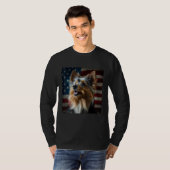 Australian Terrier 4th of July  Australian Terrier Tシャツ (正面フル)