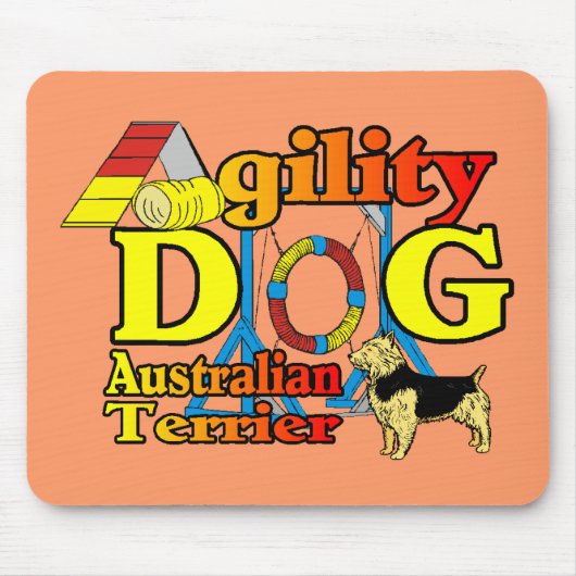 Australian_Terrier_Agility マウスパッド (正面)