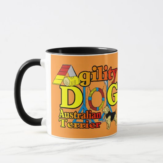 Australian_Terrier_Agility マグカップ (左)