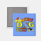 Australian_Terrier_Agility マグネット (正面/裏面)