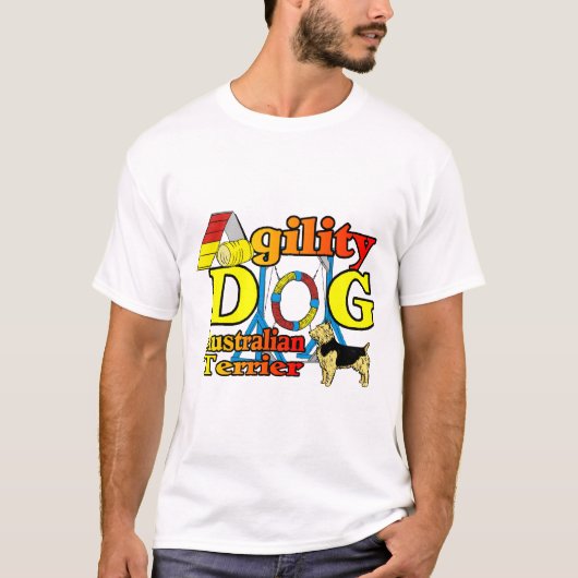 Australian_Terrier_Agility Tシャツ (正面)
