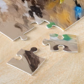 Australian Terrier Christmas Down Under Holiday ジグソーパズル (側面)