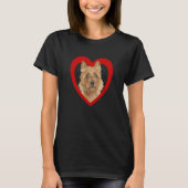 Australian Terrier Dog Heart Australian Terrier  2 Tシャツ (正面)