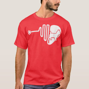 Australian Terrier Dog Paw Heartbeat Pet Owner Vet Tシャツ
