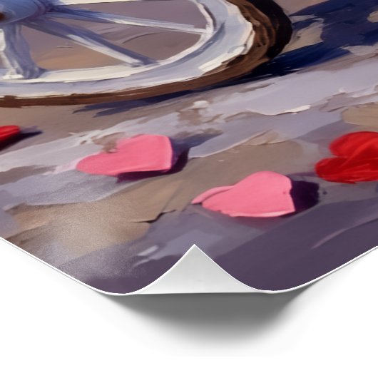 Australian Terrier Dog Valentine's Day  ポスター (コーナー)