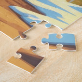 Australian Terrier Dogs Christmas Snow Holiday ジグソーパズル (側面)