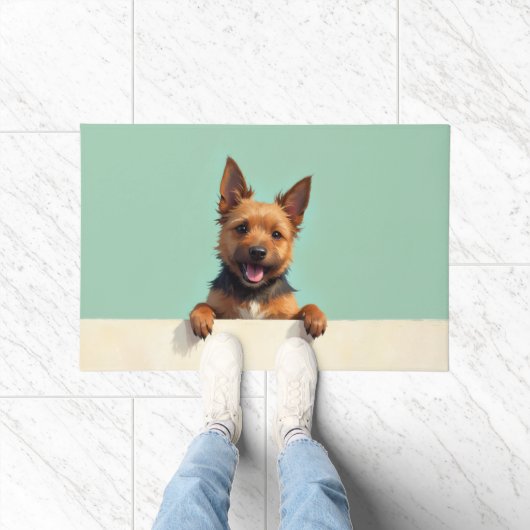 Australian Terrier Doormat Art ドアマット (室内)