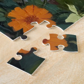 Australian Terrier Garden Bloom Art ジグソーパズル (側面)