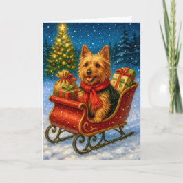 Australian Terrier Holiday Card シーズンカード