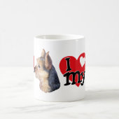 Australian Terrier I (ハート)マイ コーヒーマグカップ (中央)