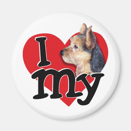 Australian Terrier I (ハート)マイ マグネット (正面)