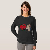 Australian Terrier I (ハート)マイ Tシャツ (正面フル)
