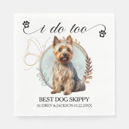 Australian Terrier I Too Napkins with Dogs Phot スタンダードランチョンナプキン