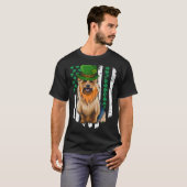 Australian Terrier St Patricks Day Irish American  Tシャツ (正面フル)