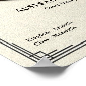 Australian Terrier Zoology Series ポスター (角)