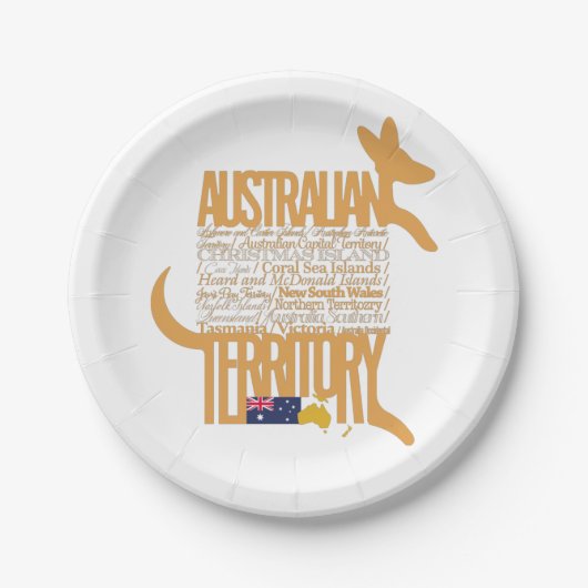 Australian Territory / Territorio Australiano ペーパープレート (正面)