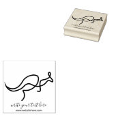 Australian Wild Animal Kangaroo ラバースタンプ (押印)