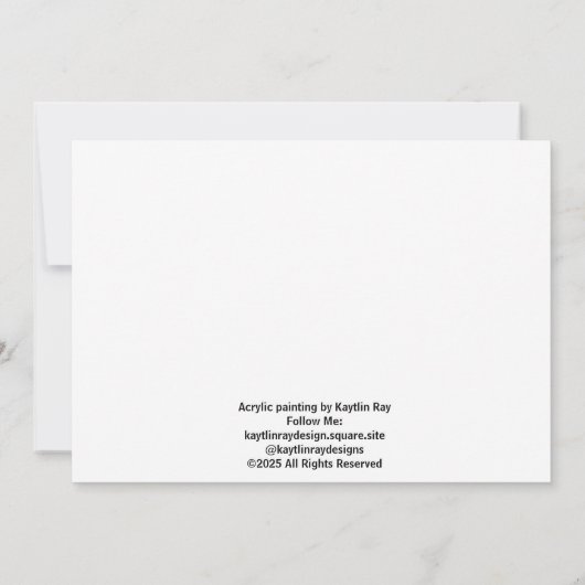 Australian Wildlife, Nature's Curmudgeon, Animal 招待状 (裏面)