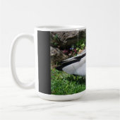 Australian Wood Duck in Tranquil Garden コーヒーマグカップ (左)