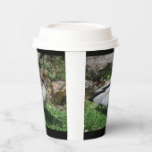 Australian Wood Duck in Tranquil Garden 紙コップ (左)