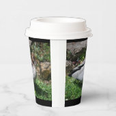 Australian Wood Duck in Tranquil Garden 紙コップ (右)