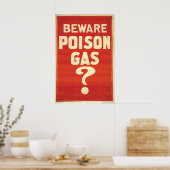 Australian WWI Propaganda Poster  Beware Poison ポスター (キッチン)