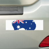 Australien Flagge Australia Style Design バンパーステッカー (車上)