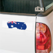 Australien Flagge Australia Style Design バンパーステッカー (トラック上)