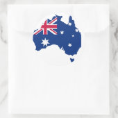 Australien Flagge Australia Style Design ラウンドシール (バッグ)