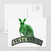 AustrAlien Tシャツ ポストカード (正面/裏面)