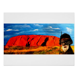 Australien Uluru ポスター