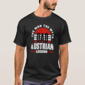 Austria Austrian Austria Flag Father   Tシャツ (正面)